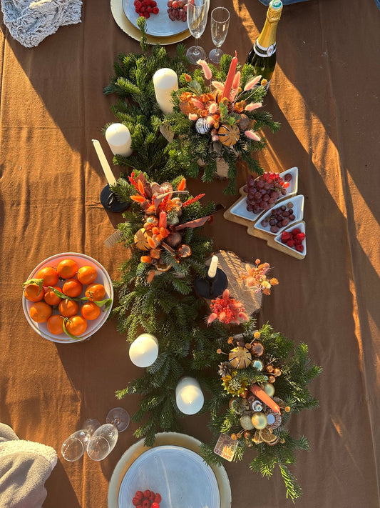 Un Noël au bord de la mer : compositions florales et moment partagés